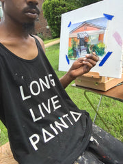 LONGLIVEPAINTA TANK BLK - Painta Apparel