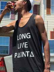 LONGLIVEPAINTA TANK BLK - Painta Apparel