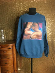 Blue Orchids Sweatshirt - Painta Apparel