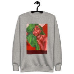 Mishka in Red Unisex Premium Sweatshirt - Painta Apparel