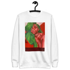 Mishka in Red Unisex Premium Sweatshirt - Painta Apparel