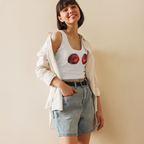Apples, What's Your Fruit Cup? Crop Top