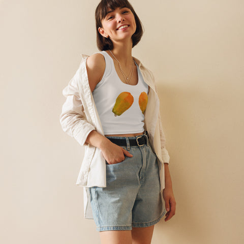 Papayas, What's Your Fruit Cup? Crop Top
