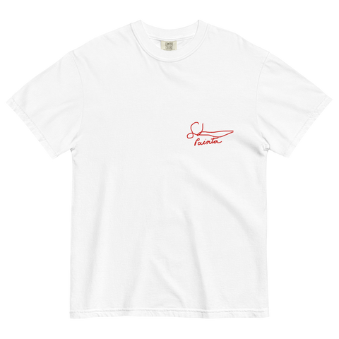 Club Blue  Oil on paper  "22x32"-2022 Unisex garment-dyed heavyweight t-shirt