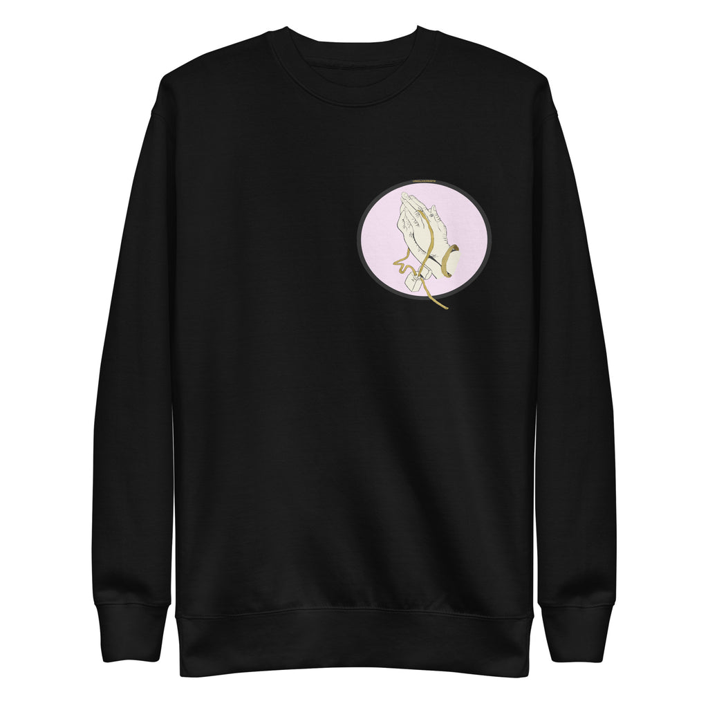 Pray and Floss lilac Unisex Premium Sweatshirt - Painta Apparel